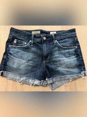 AG ADRIANO GOLDSCHMIED The Hailey Ex-Boyfriend Roll Up Jean Shorts / Size: 26